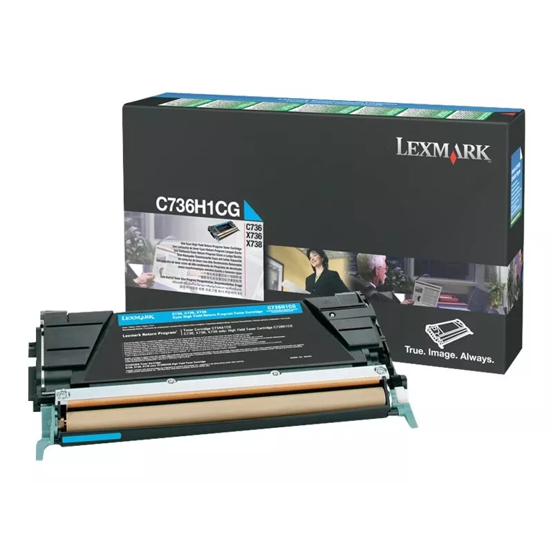 Lexmark C736H1CG - Toner ciano - per C736dn, C736dtn, C736N, X736de, X738de, X738dte