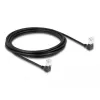 Cavo di rete DeLOCK RJ45 Cat.6A S/FTP sottile 90° piegato verso il basso 3m nero
