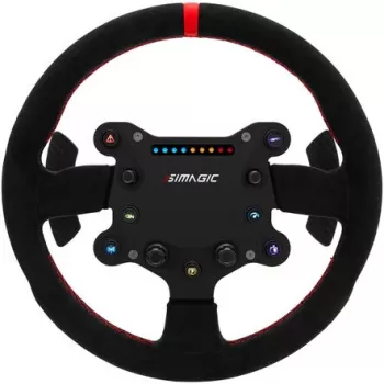 Simagic GTS Alcantara S202 — volante per sim racing rivestito in Alcantara, modello S202