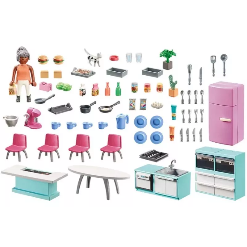 Cucina Playmobil My Life Kitchen 71608 multicolore plastica 4-10 anni