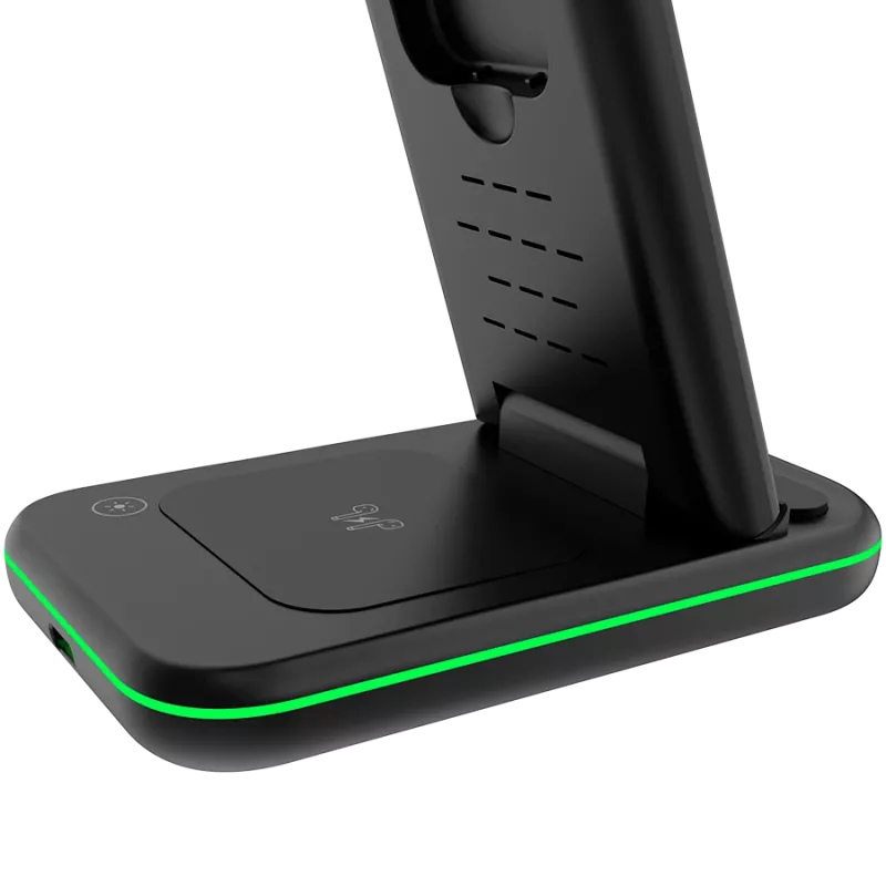 Caricabatterie wireless CANYON WS-304 15W 3in1 Nero