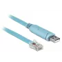 Delock Adattatore USB 2.0 Type-A connettore maschio a seriale RS-232 RJ45 connettore maschio 2 m blu