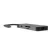 Hub USB Type-C Green Cell HUBGC01 — 7 porte: 3×USB-A 3.2 Gen 1, 1×USB-C 3.2 Gen 1, HDMI, lettore schede microSD+SD — argento