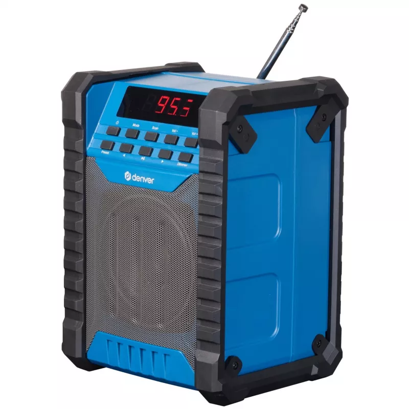 Denver WRB-60 trasmettitore FM Bluetooth blu, grigio