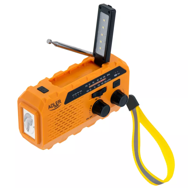 Radio portatile Adler AD 1197 con torcia e funzione sveglia