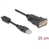 Adattatore DeLOCK USB 2.0 Type-A a seriale RS-232 D-Sub 9 poli connettore maschio 0,25 m
