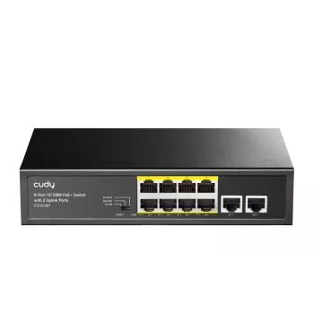 Cudy FS1010P switch di rete Fast Ethernet (10/100) Power over Ethernet (PoE) nero