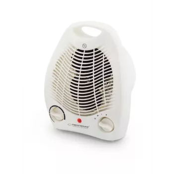 Stufa elettrica ESPERANZA EHH011 1000/2000 W, bianco, termostato regolabile, manopola