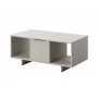 Tavolino cama meble ALMA 100×55×55 cm, piano rettangolare beige, finitura cashmere