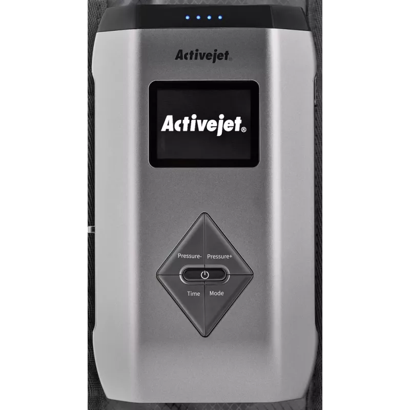 Massaggiatore linfodrenante per gambe ActiveJet ACM-PLUS-A1 L – batteria ricaricabile 25 W, batteria integrata, 380×1020×60 mm, nero