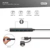 Hub USB, Digitus, DA-70235, 4 porte, USB 3.2 Gen 1, Type-A e Type-C, 12000 Mbit/s