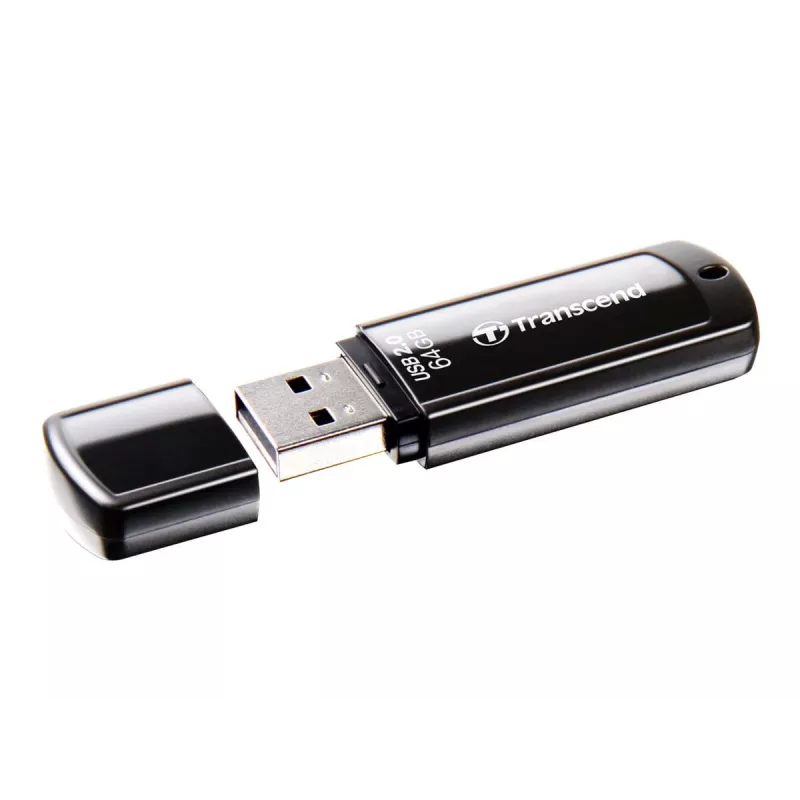 Chiavetta USB Transcend JetFlash 350 64GB, USB 2.0, nero