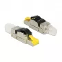 Connettore per fili RJ45 DeLOCK 86485 nero argento trasparente giallo