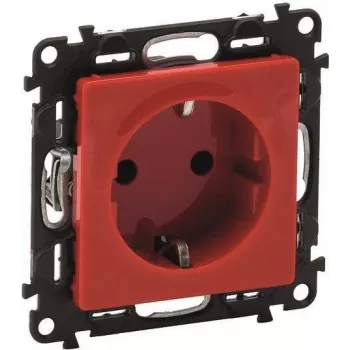 Legrand 753129 Presa Schuko con protezione aumentata contro i contatti Valena Life rosso (753129)
