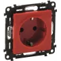 Legrand 753129 Presa Schuko con protezione aumentata contro i contatti Valena Life rosso (753129)