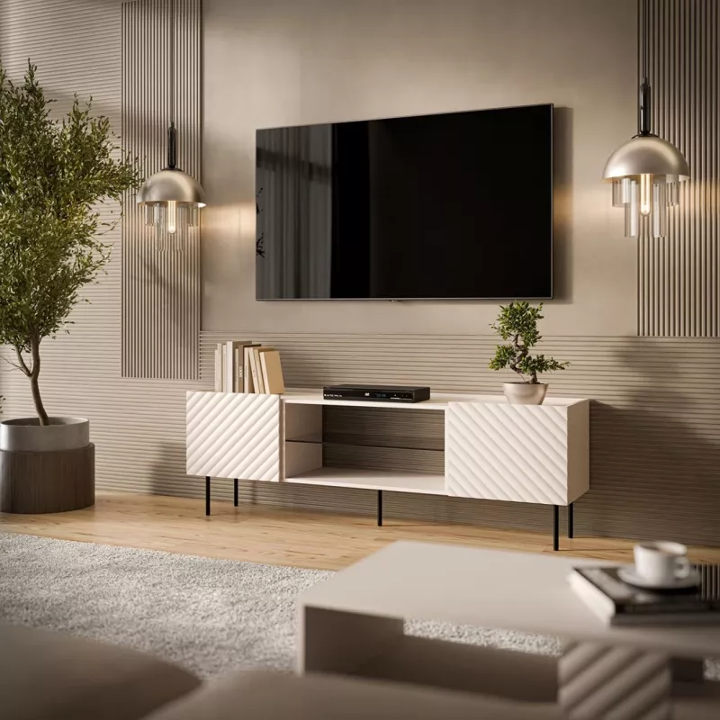 Mobile TV Cama EF LUCCA 180x40x59 cashmere