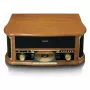 Giradischi audio a trasmissione a cinghia Lenco TCD-2551WD Wood – Bluetooth, CD, cassetta, AM/FM, codifica USB, 33/45/78 giri/min