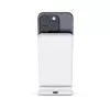 Caricabatterie wireless Crong CRG-MSS-WHT 10W ricarica rapida per dispositivi compatibili Qi
