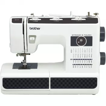 Macchina per cucire elettromeccanica semiautomatica Brother HF37 bianca