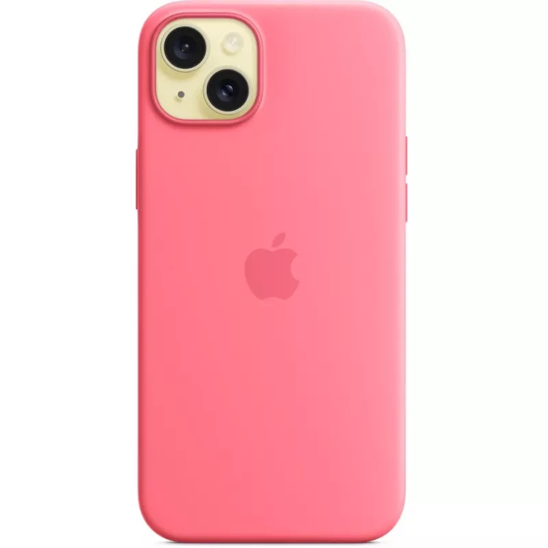Custodia in silicone Apple MWNE3ZM/A per iPhone 15 Plus con MagSafe, rosa