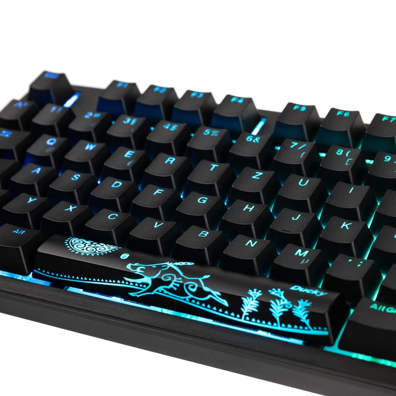 Ducky Shine 7 Tastiera Gaming USB Tedesco Nero