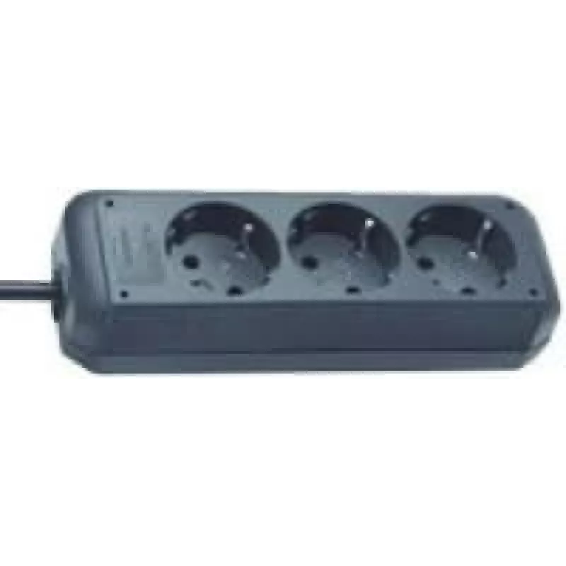 brennenstuhl Eco-Line - Ciabatta - 3 prese - cavo 1,5 m - nero (1158620015)