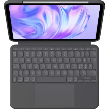 Tastiera Logitech Combo Touch QWERTY danese finlandese norvegese svedese Smart Connector grafite