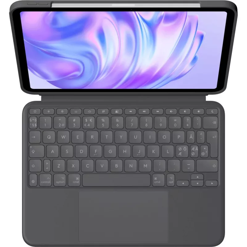 Tastiera Logitech Combo Touch QWERTY danese finlandese norvegese svedese Smart Connector grafite