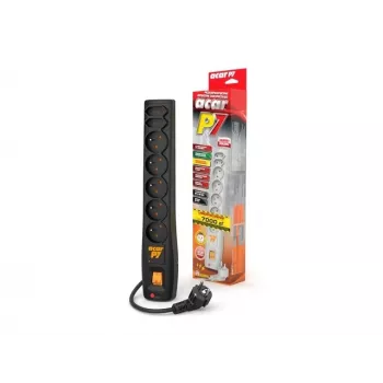 Ciabatta ACAR P7 1,5 m 7 prese AC interno nero