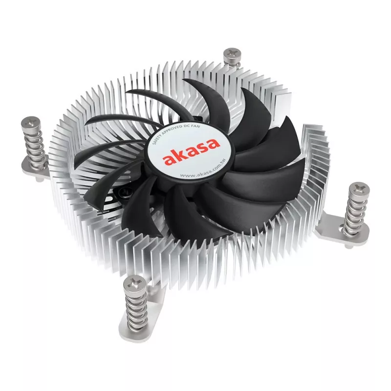 Dissipatore ibrido Akasa Intel LGA1700 7,5 cm alluminio nero
