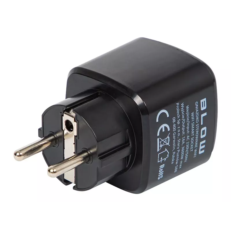 Presa smart BLOW TUYA V3 controllata via WLAN 16A, presa singola, ON/OFF remoto