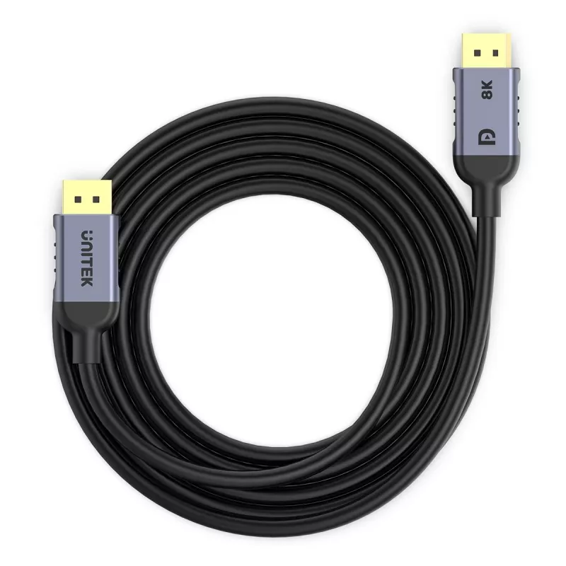 UNITEK C1628GY01-1M cavo DisplayPort nero, grigio