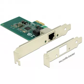 DeLock scheda PCI Express > 1 x Gigabit LAN - adattatore di rete - PCIe 2.1 low-profile - Gigabit Ethernet