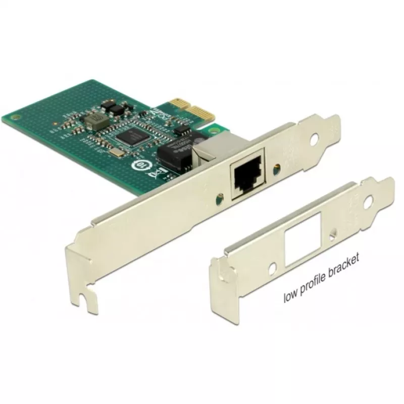 DeLock scheda PCI Express > 1 x Gigabit LAN - adattatore di rete - PCIe 2.1 low-profile - Gigabit Ethernet