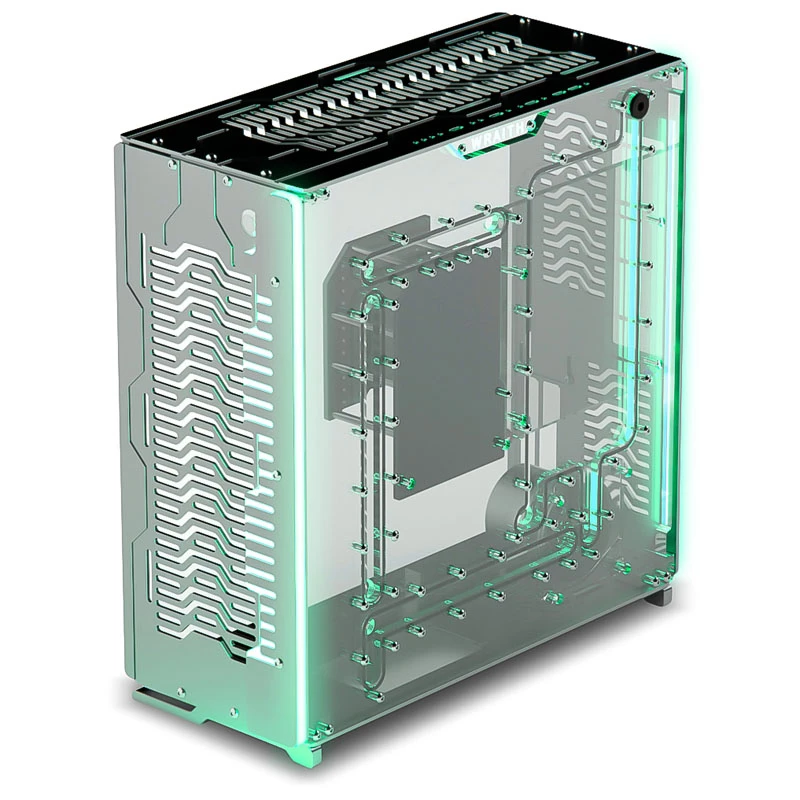 Singularity Computers Wraith Case PC ITX/DTX, Argento