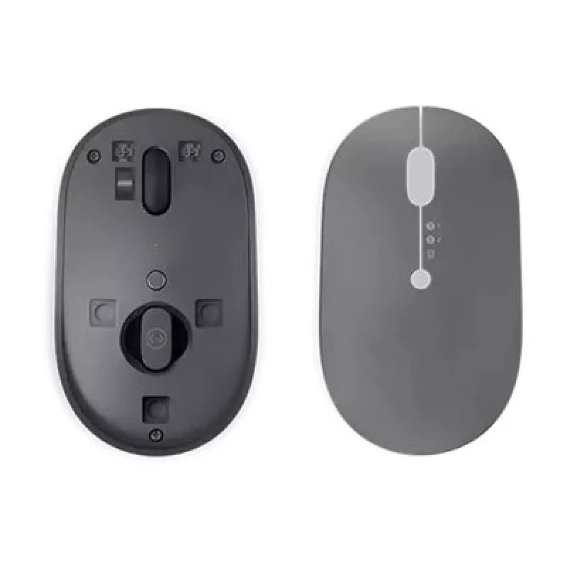 Lenovo Go mouse wireless multi-dispositivo da ufficio ambidestro RF Wireless + Bluetooth + USB Type-A ottico 2400 DPI