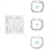 Interruttore a parete Shelly WS2 2 canali bianco — interruttore Wi-Fi a parete 2 canali Shelly WS2