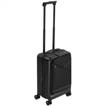 Trolley da cabina Rivacase 8180 Clark ECO – bagaglio a mano, guscio rigido, nero