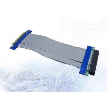 Scheda di interfaccia Inter-Tech 88885364 PCIe blu grigio