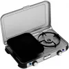 Fornello da campeggio con griglia portatile Campingaz 2213311, 2 zone, 5,4 kg, 490×350 mm, nero/grigio/argento