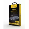 Gembird A-CM-COMBO7-01 Dock per notebook/replicatore di porte USB 3.2 Gen 1 (3.1 Gen 1) Type-A grigio