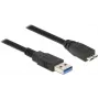 Cavo USB DeLOCK 85076 USB 3.2 Gen 1 5m USB A Micro-USB B nero