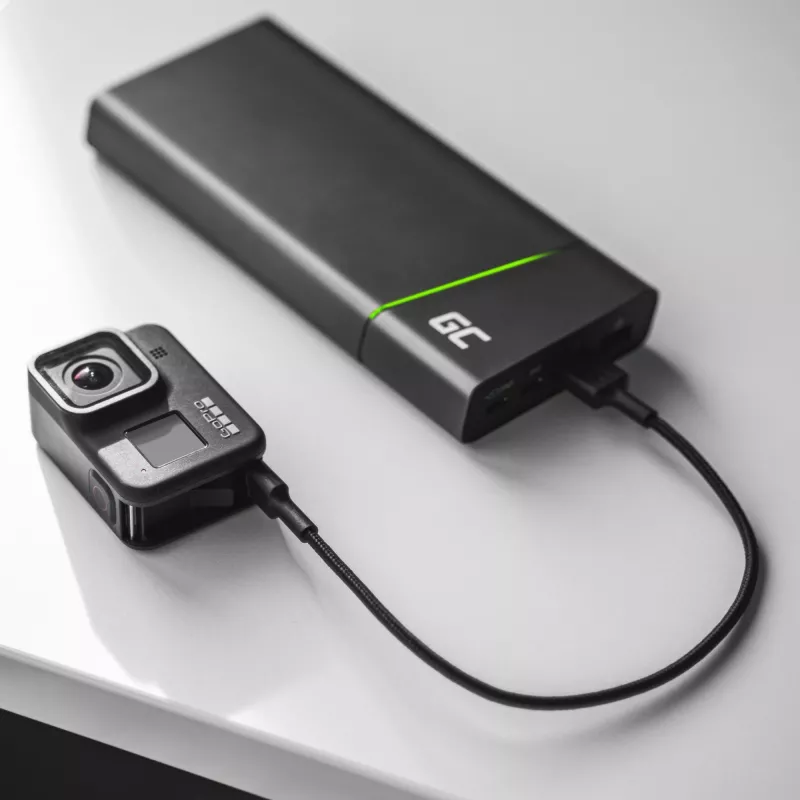 Cavo USB Green Cell KABGC19 USB 2.0 2m USB A USB C nero
