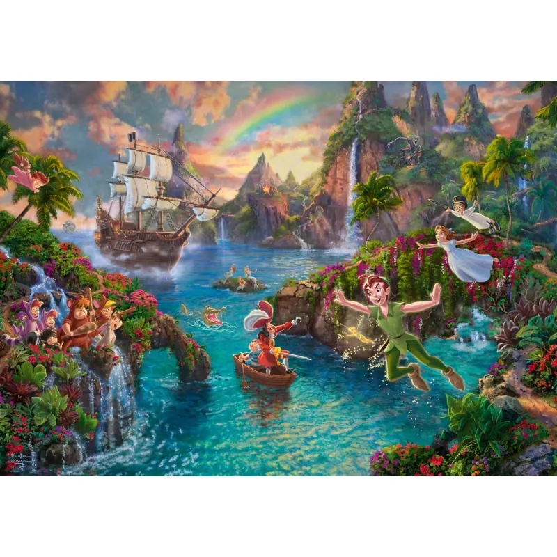 Puzzle Schmidt Spiele Disney Peter Pan 1000 pz Cartoni animati