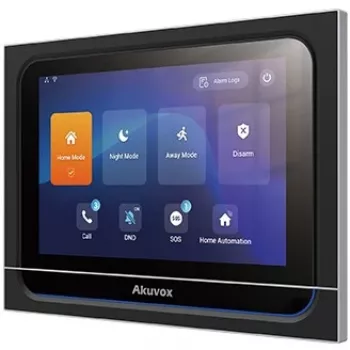 Unità di controllo centrale smart home Akuvox X933H nero 7 pollici touchscreen
