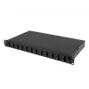 Patch panel Lanberg FOP1-12SD-LQB 1U acciaio nero montaggio a rack