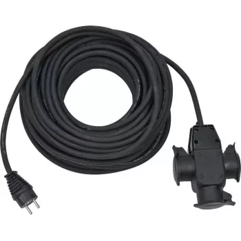 Prolunga elettrica Brennenstuhl 1167820301 25m 3 prese AC per esterni nero