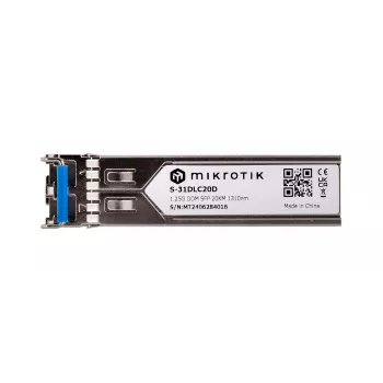 Modulo ricetrasmettitore di rete MikroTik S-31DLC20D SFP 1310 nm 1250 Mbit/s 20 km LC