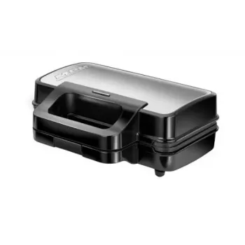 Sandwichmaker MPM MPO-43M 3in1 1000W – pressa per sandwich multifunzione per 4 sandwich, grigliare, tostare e waffle, nero