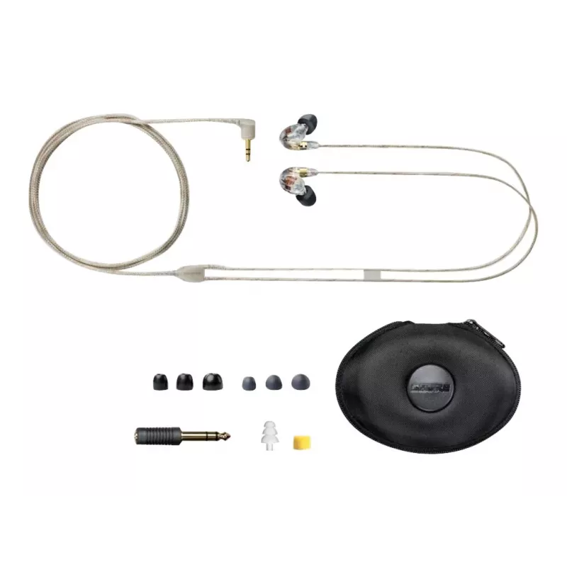 Shure SE535 cuffie con filo in-ear palco/studio trasparente